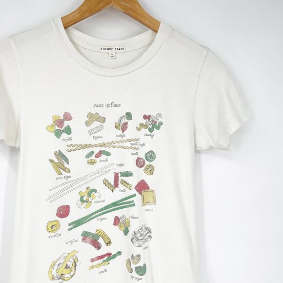 Urban Outfitters Tops - Urban Outfitters Pasta Chart Tee Future State Size Small